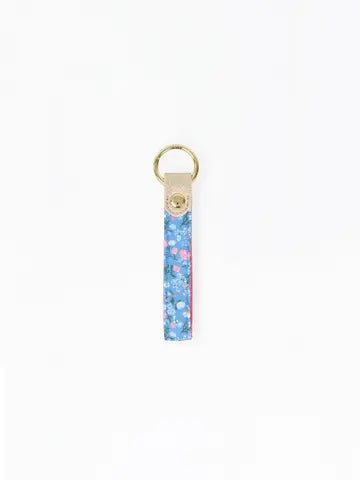 Mary Square Key Fob | Petal Charm Cornflower (LH)