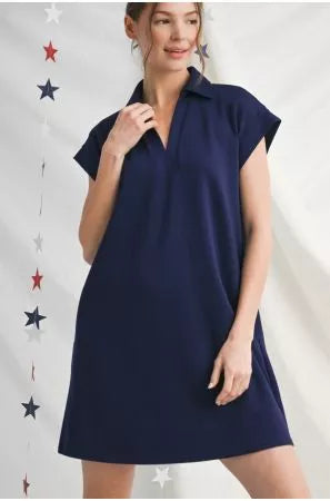 Summer Soft Dress-Navy (LH)