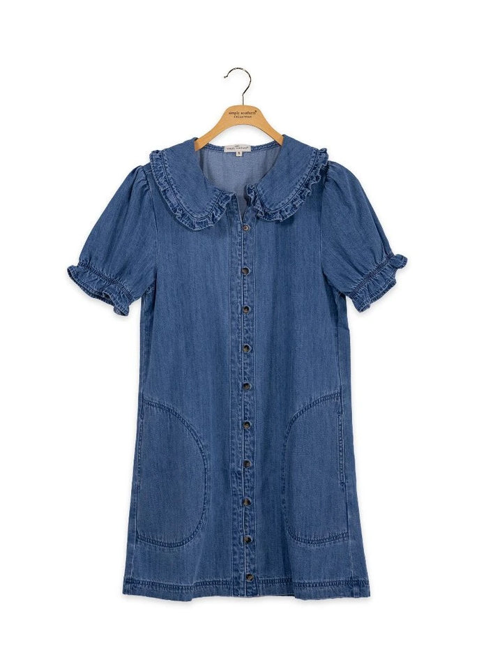 Simply Southern-Button-Up Denim Dress