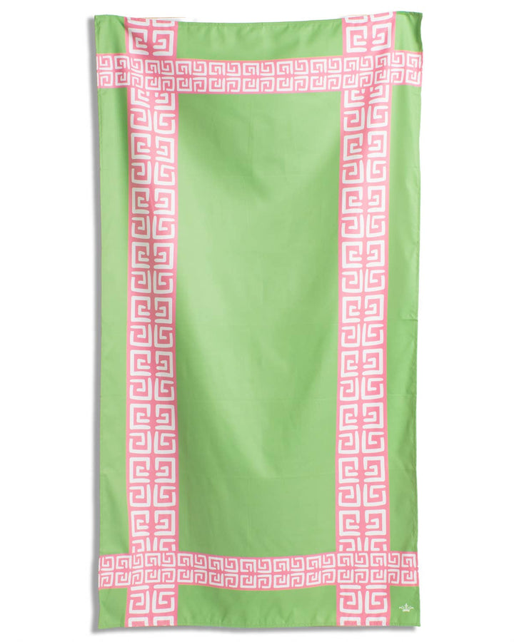 Cabana Cove Giant Beach Towel    Green/Pink/White    40x70