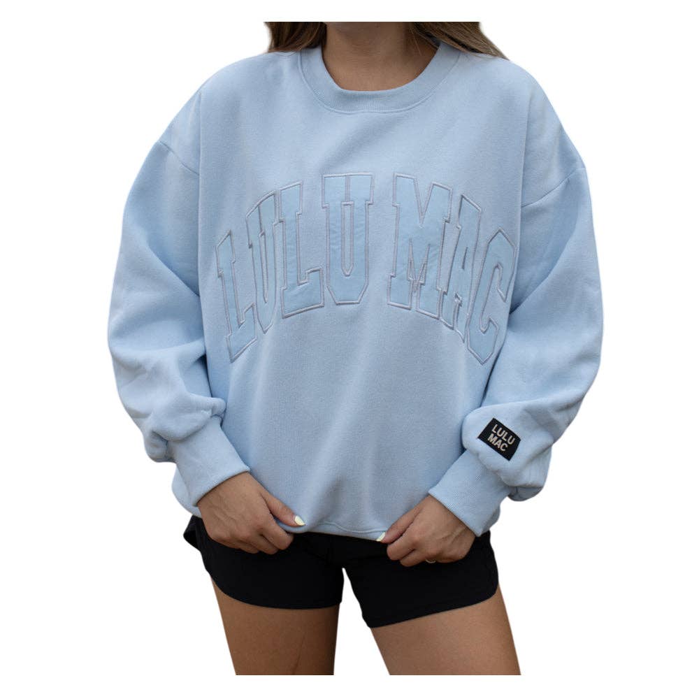 Lulu Mac-Mono Light Blue Sweat Shirt