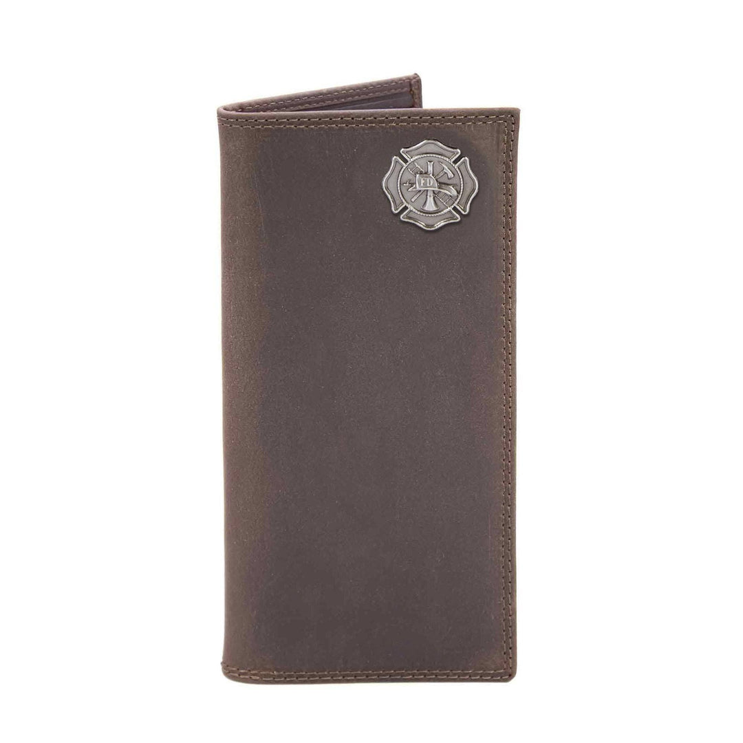 Zep-pro-Maltese Cross Leather Roper Wallet-Crazyhorse