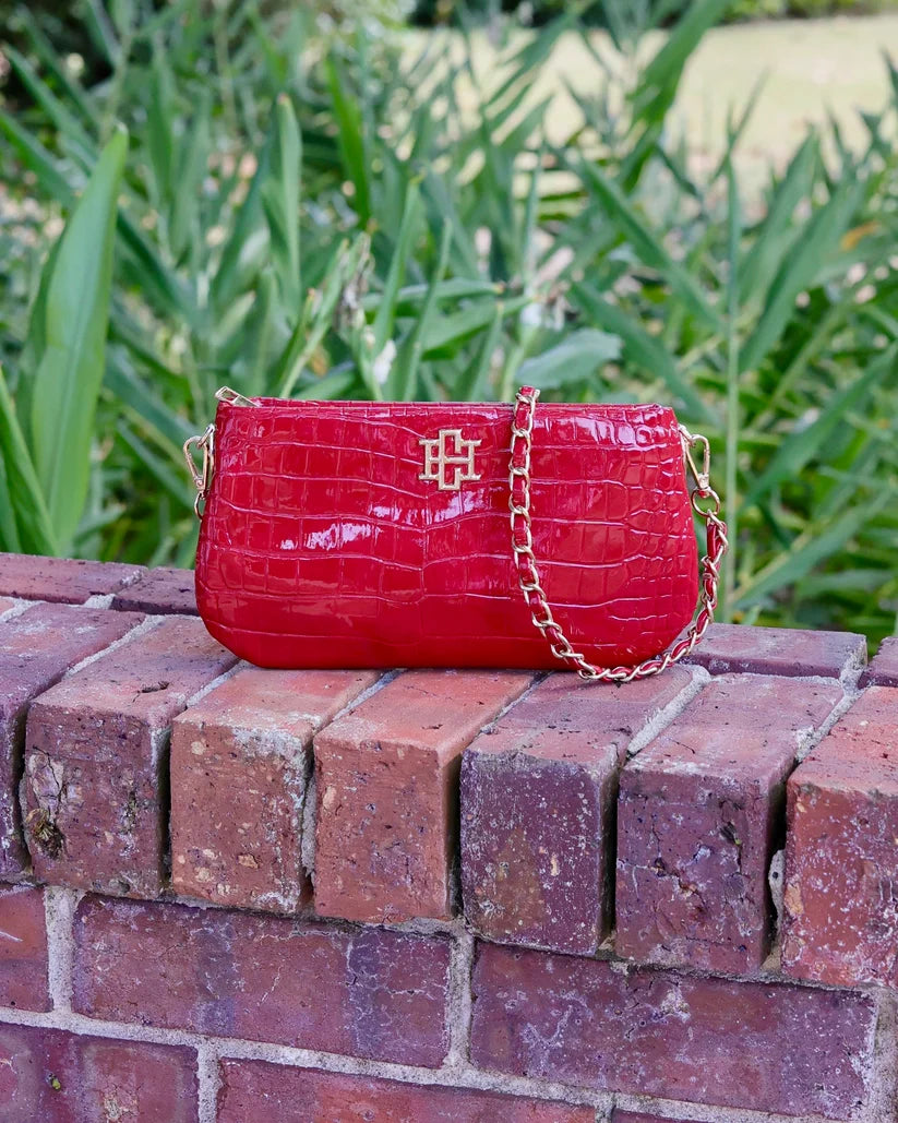 Caroline Hill Livi Crossbody Red Patent (LH)