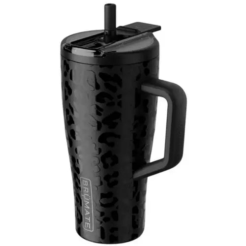 BruMate Era Flip 30oz Onyx Leopard Tumbler (LH)