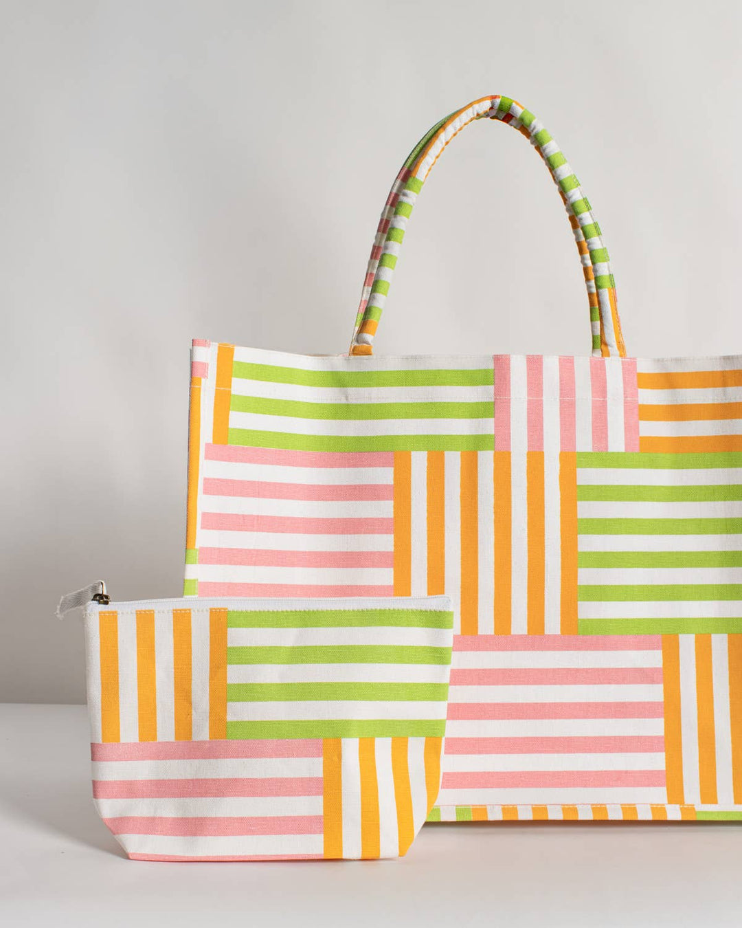 Freeport Stripe Cosmetic   Multi   10.25x6.75x3