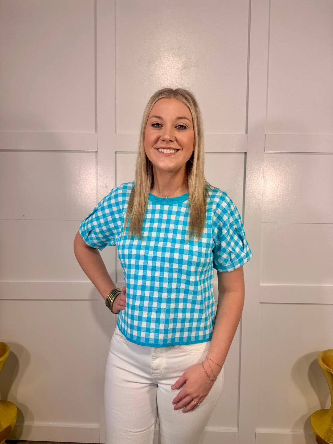 Simply Gingham Top
