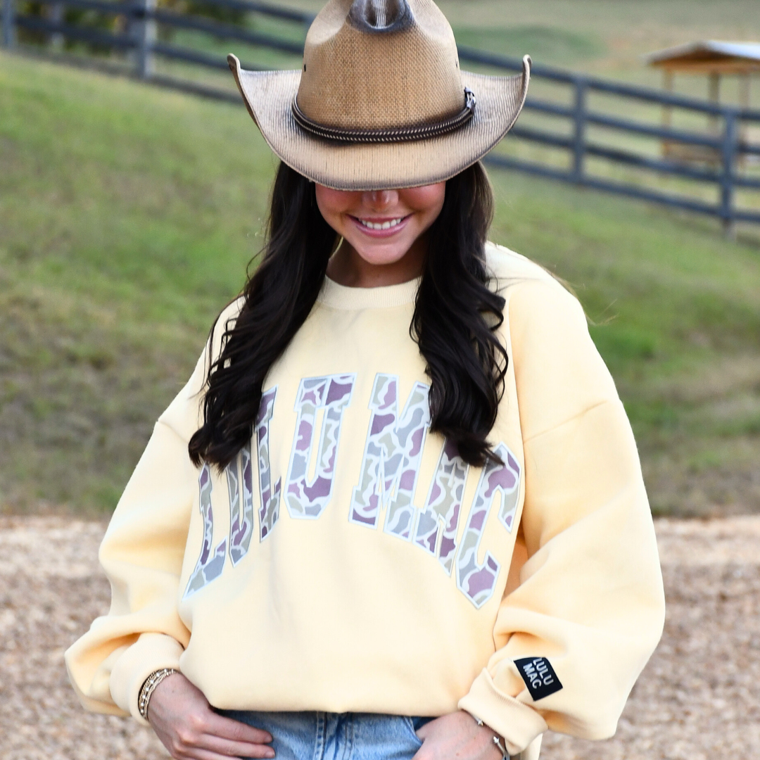 Lulu Mac-Sweatshirt BUTTER YELLOW/CAMO