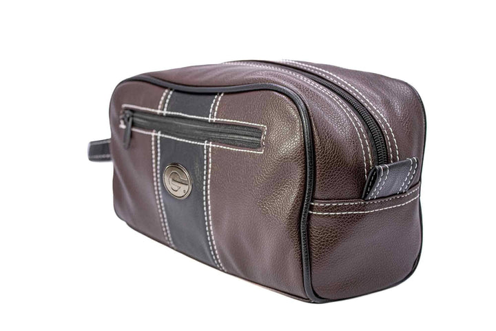 Georgia Bulldogs Men's Toiletry Dopp Bag Brown-UGA