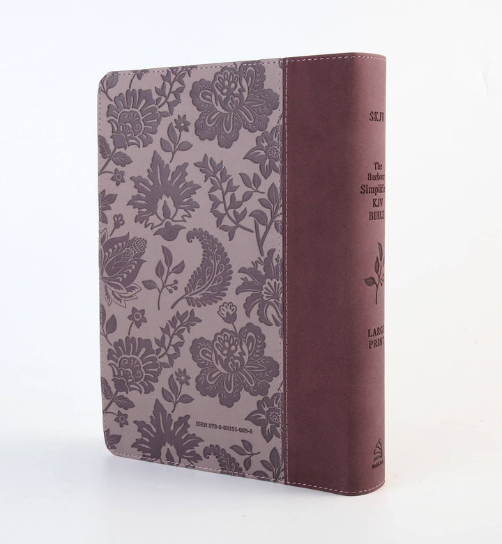 Barbour Simplified KJV--Large Print [Plum & Paisley]