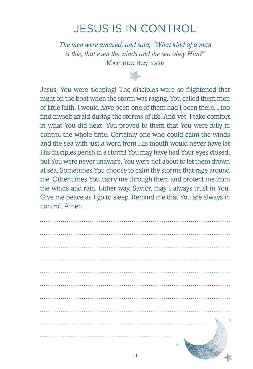 My Prayer Journal: Nighttime Conversations with God