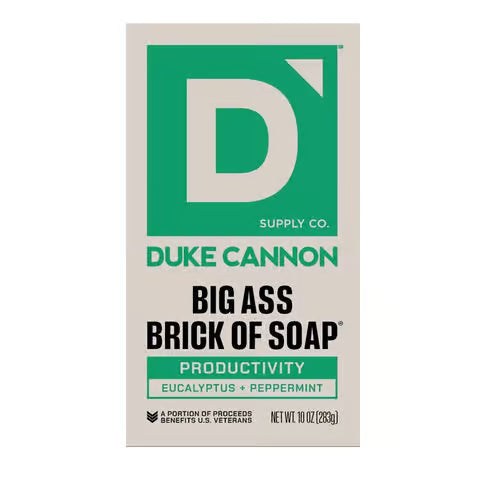 Duke Cannon Productivity Eucalyptus and Peppermint Scent Bar Soap 10 oz
