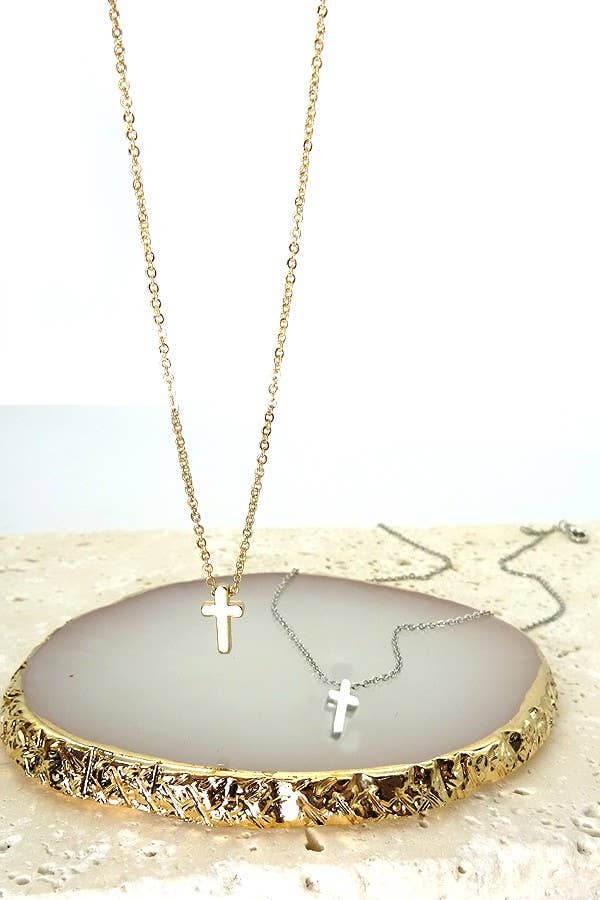 JOSSLYN-CLASSIC MINI CROSS NECKLACE | 47N15737-CROSS
