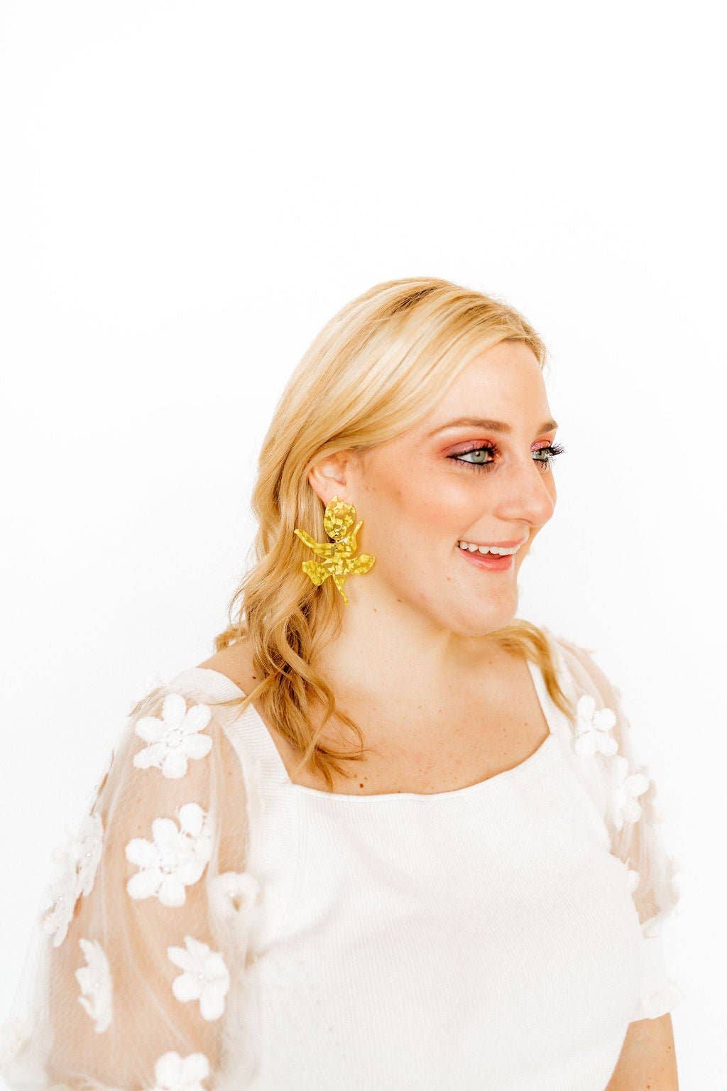 Flora Statement Earrings - Sunshine