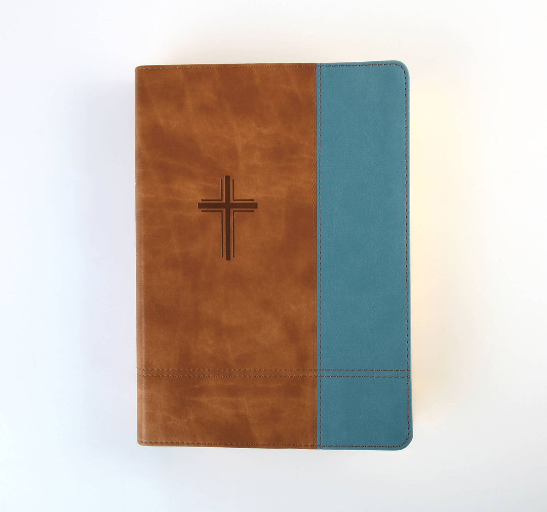 The Barbour Simplified KJV--Large Print [Rust & Stone Cross]