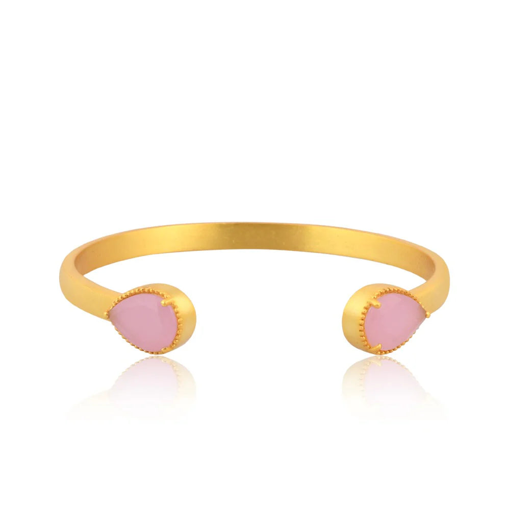 TJD Peyton Cuff - Rose Glass