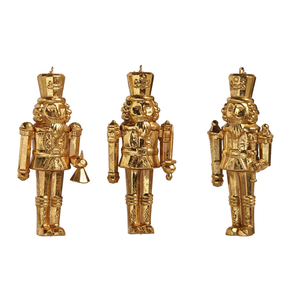 RAZ Imports 5" Gold Nutcracker Ornament (LH)