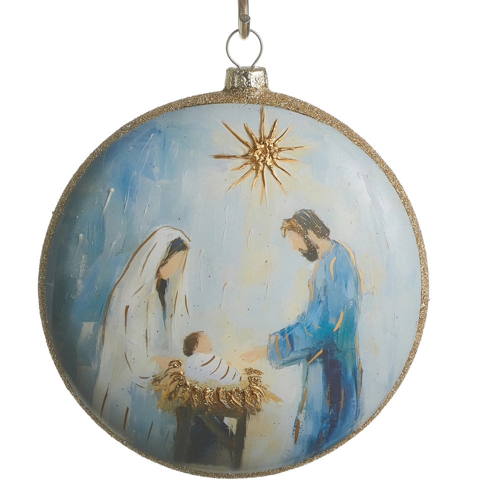 RAZ Imports Blessed in Bethlehem Disc Ornament (LH)