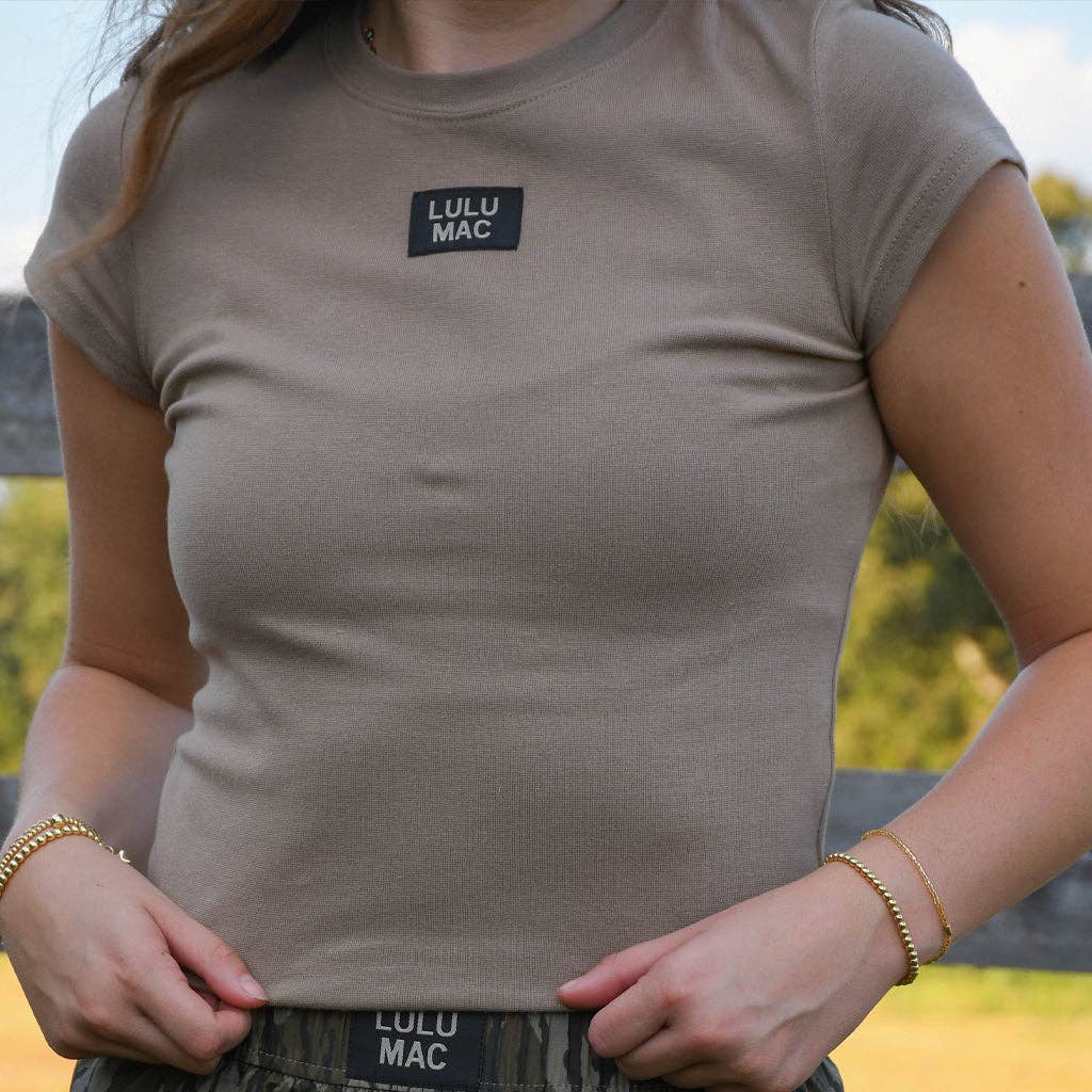 Lulu Mac-Baby Doll Top-Dark Taupe
