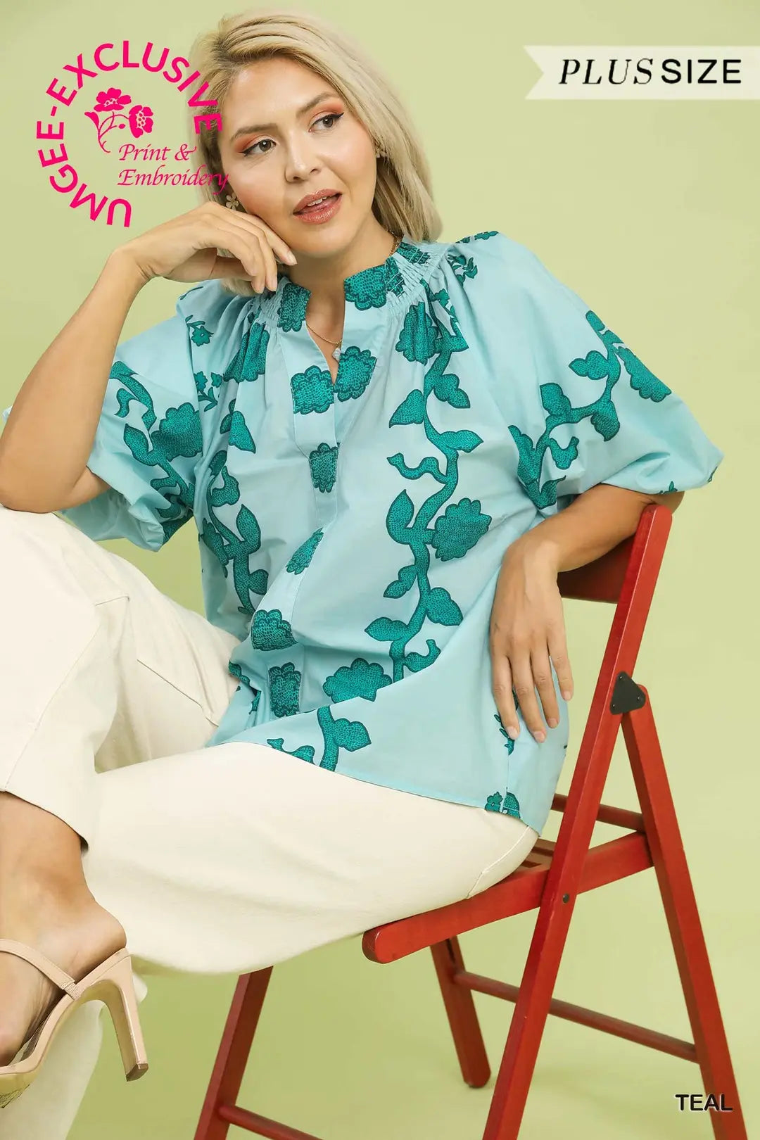 Curvy Teal Top (JB)