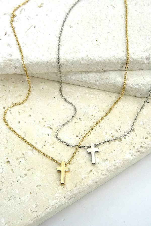 JOSSLYN-CLASSIC MINI CROSS NECKLACE | 47N15737-CROSS