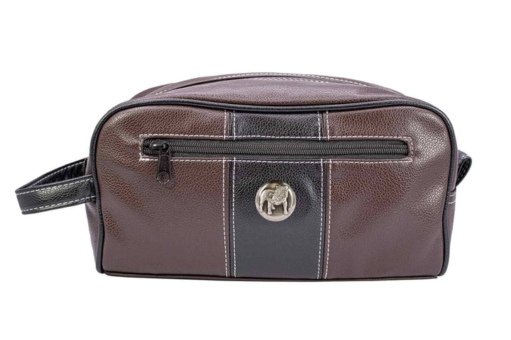 Georgia Bulldogs Men's Toiletry Dopp Bag Brown-BULLDOG