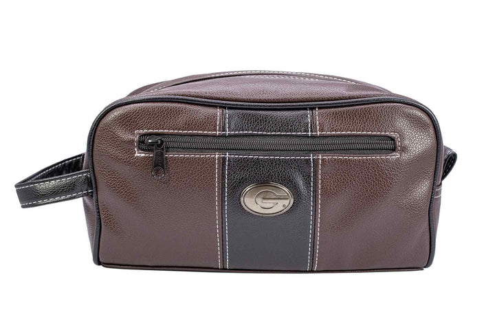 Georgia Bulldogs Men's Toiletry Dopp Bag Brown-UGA