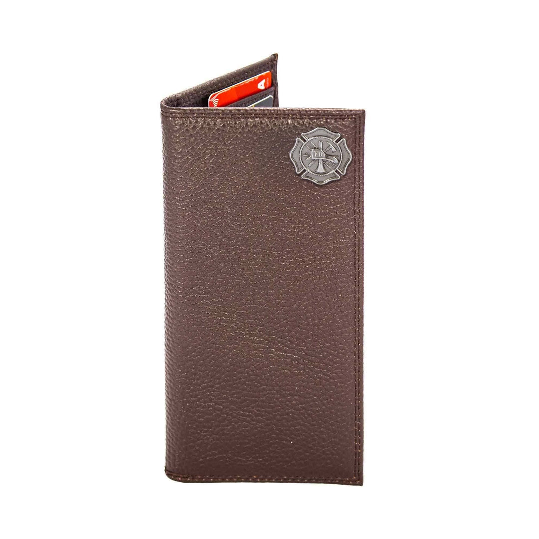Zep-pro-Maltese Cross Leather Roper Wallet-Crazyhorse