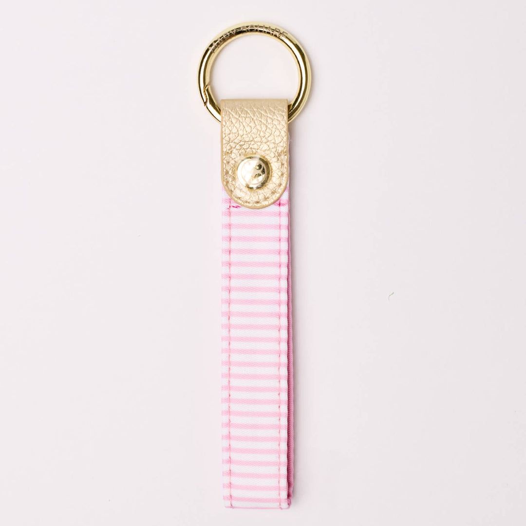Key Fob Skinny Pink Stripe