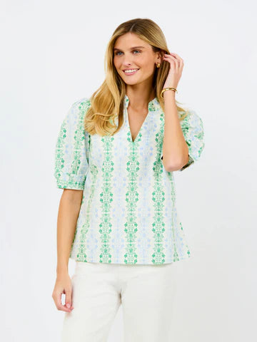 Colette Top Heirloom Vine- Green