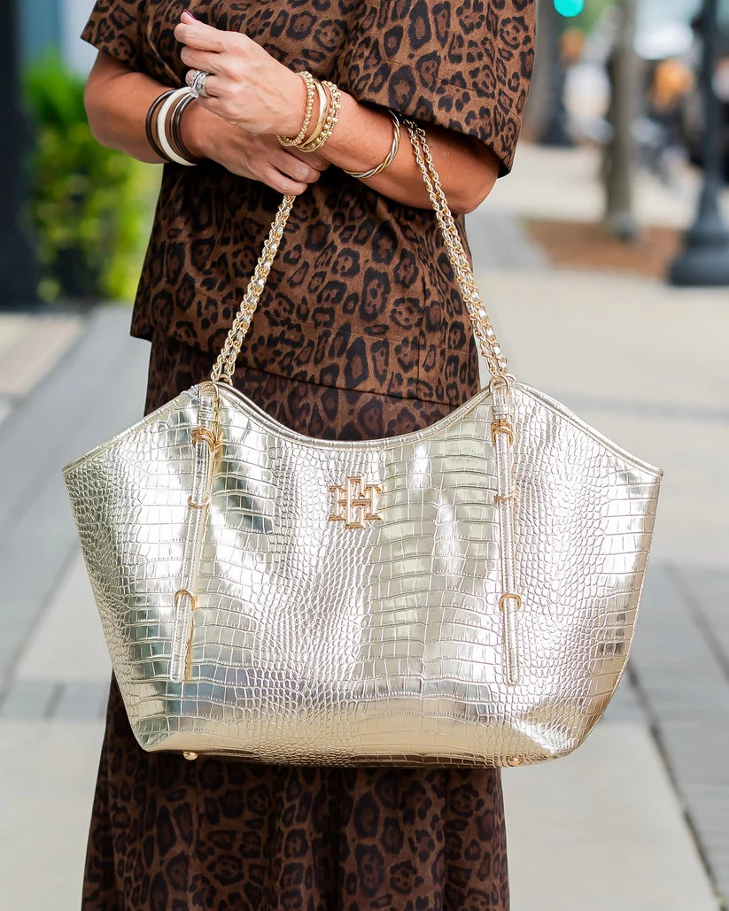 Caroline Hill Harlow Tote Gold (LH)