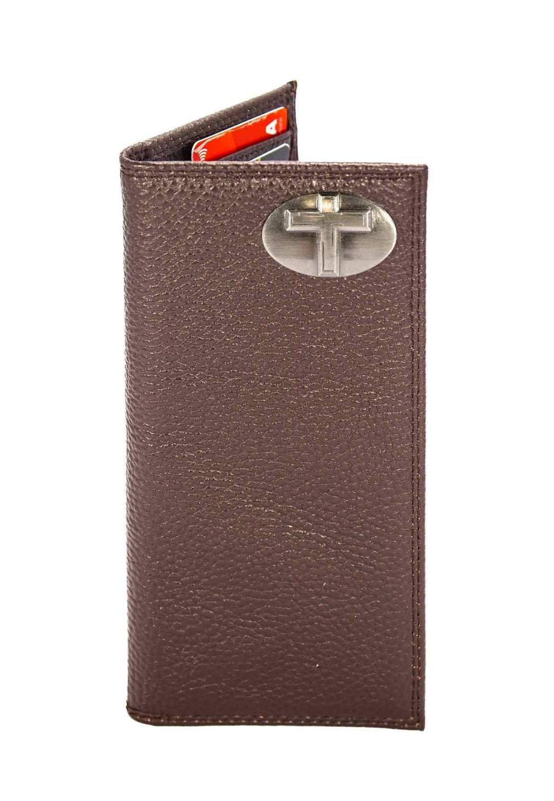 Zep-Pro Christian Cross Leather Roper Wallet-Crazy Horse