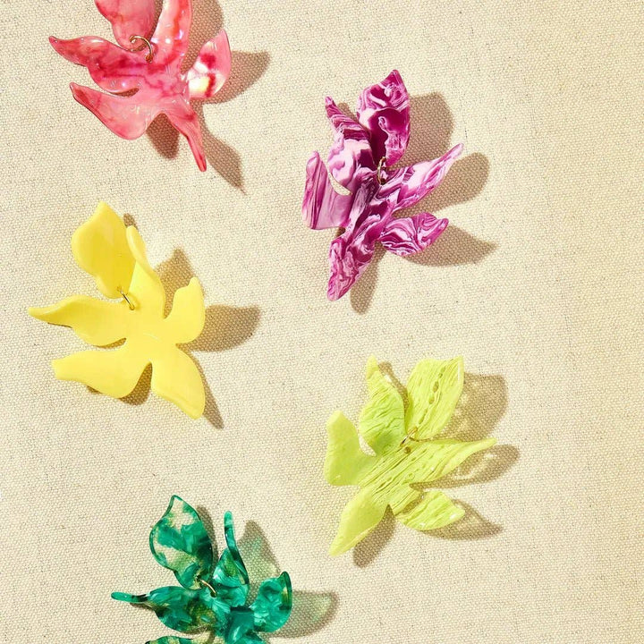 Flora Statement Earrings - Bahama Mama (LH)