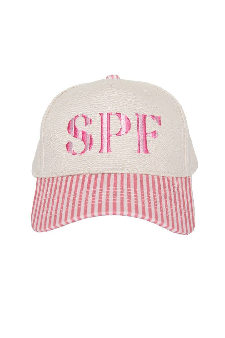SPF Vintage Wholesale Trucker Hats for Women: Aqua and Green Striped