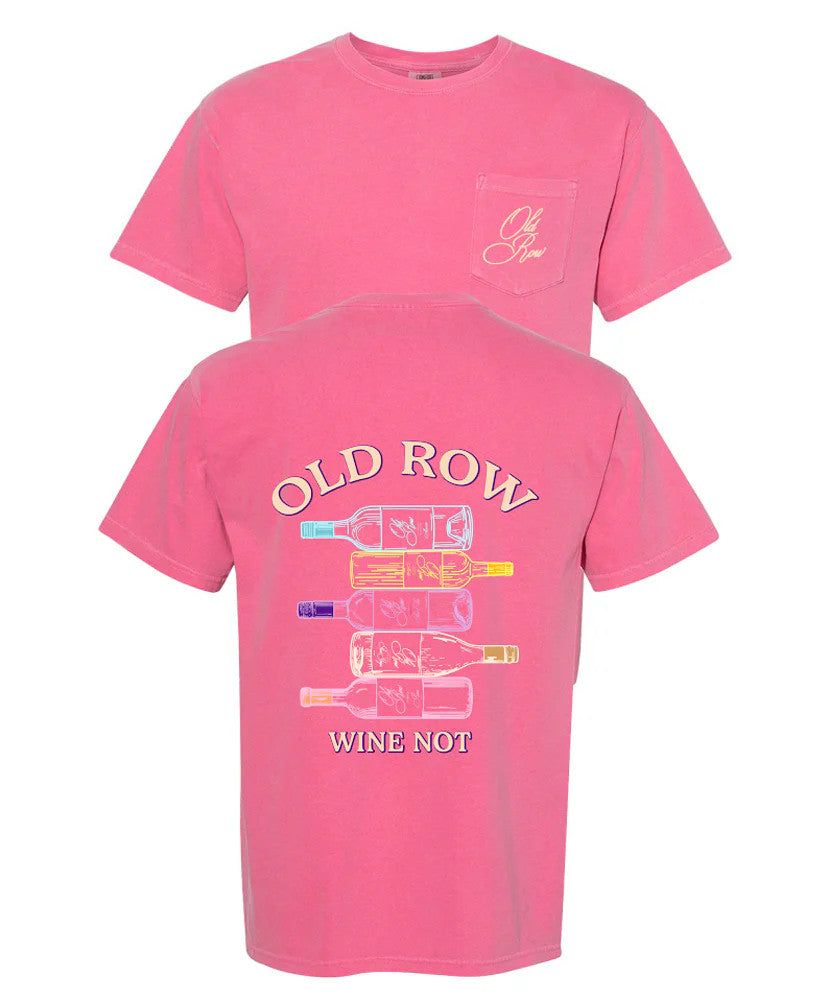 Wine Not Pocket Tee (Bark)