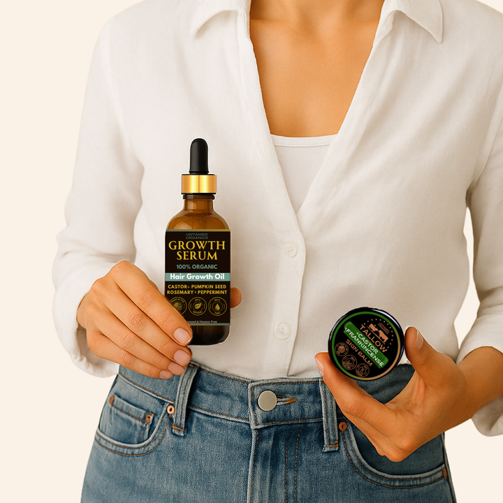 Tallow, Castor, & Frankincense Skin Balm | 2 oz Glass Jar