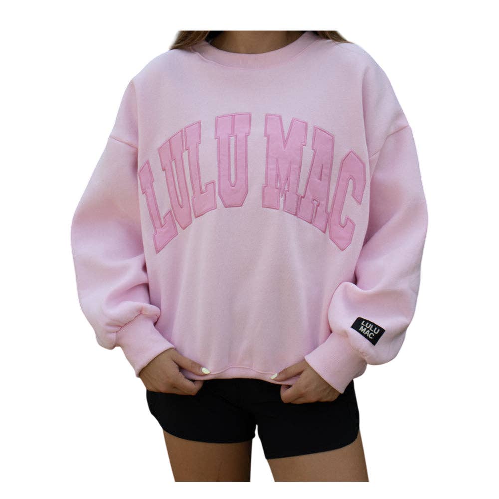 Lulu Mac-Mono Pink Sweatshirt