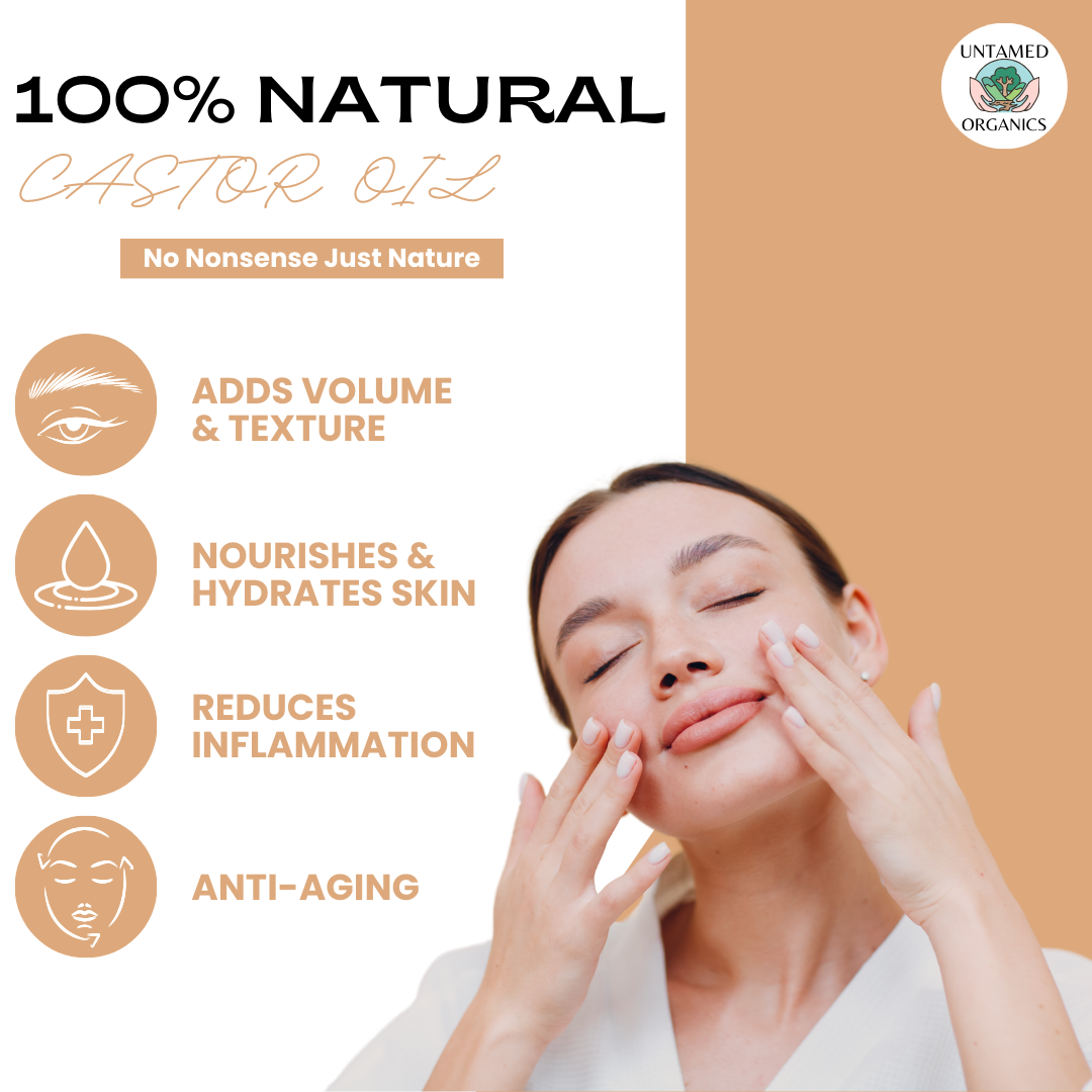 Organic Cold Pressed Castor Oil Roller | 10 mL Glass Bottle