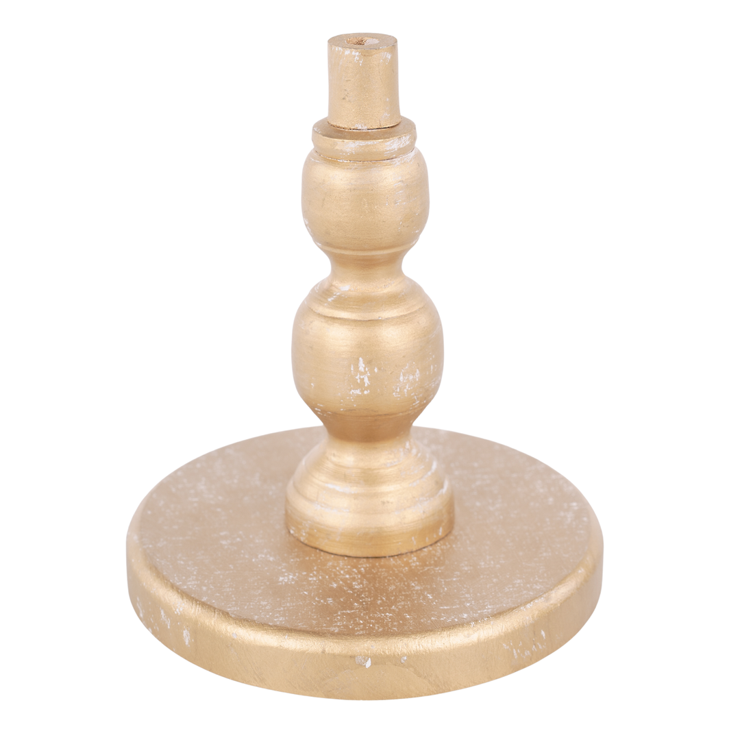 Gold Wood Base For Toppers