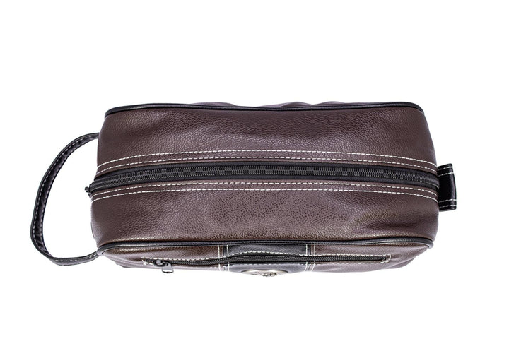 Georgia Bulldogs Men's Toiletry Dopp Bag Brown-BULLDOG