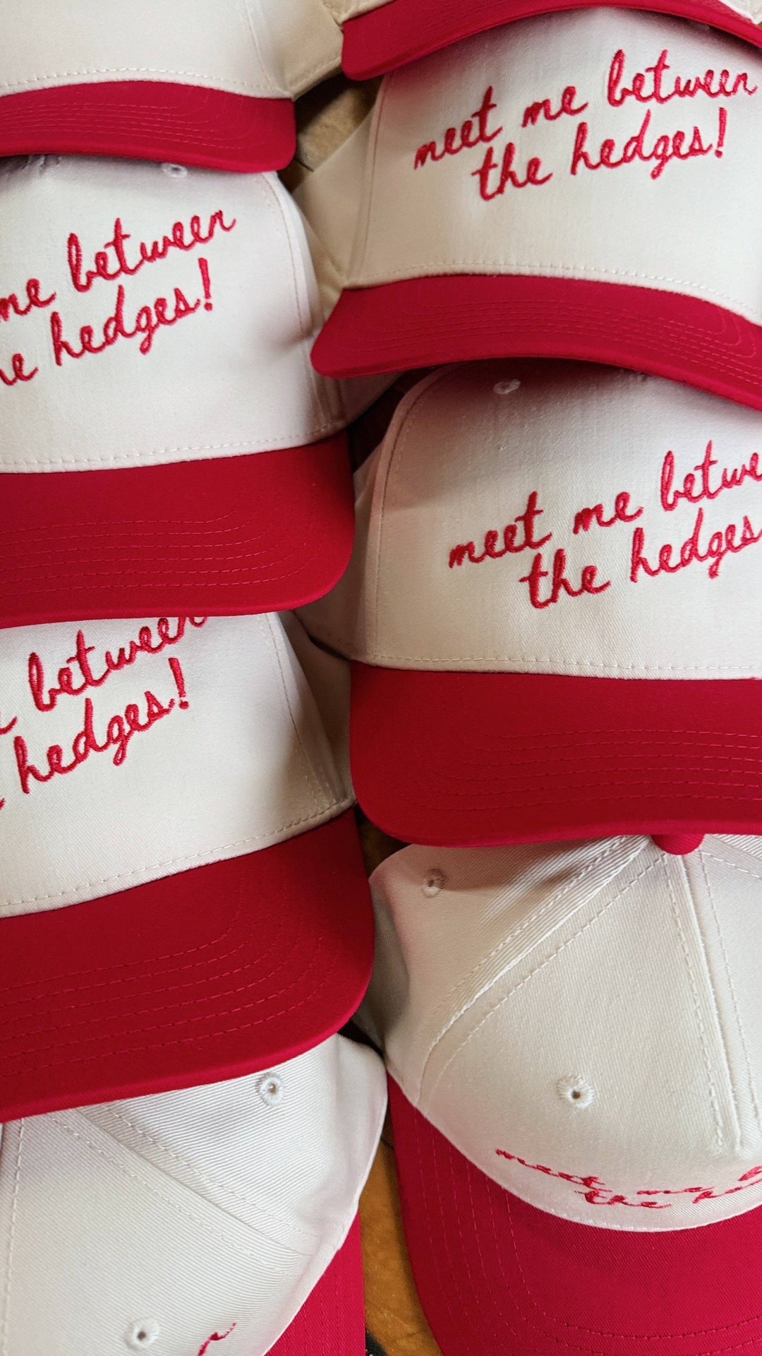 Meet Me Between the Hedges! Canvas Hat (LH)