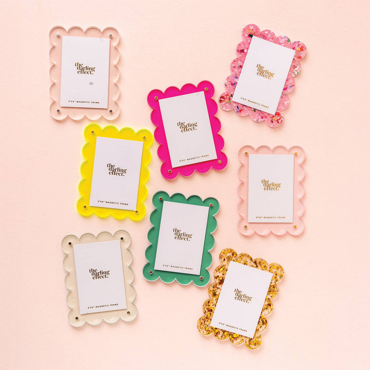 Mini Acrylic Picture Frame Magnet-Clear