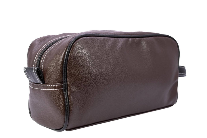 Georgia Bulldogs Men's Toiletry Dopp Bag Brown-BULLDOG