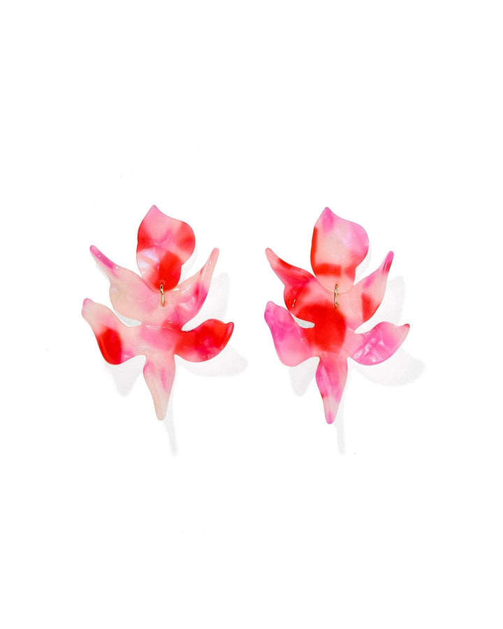 Flora Statement Earrings - Pink Flamingo