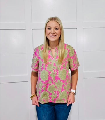 Ramona Top | Garden District Green (LH)