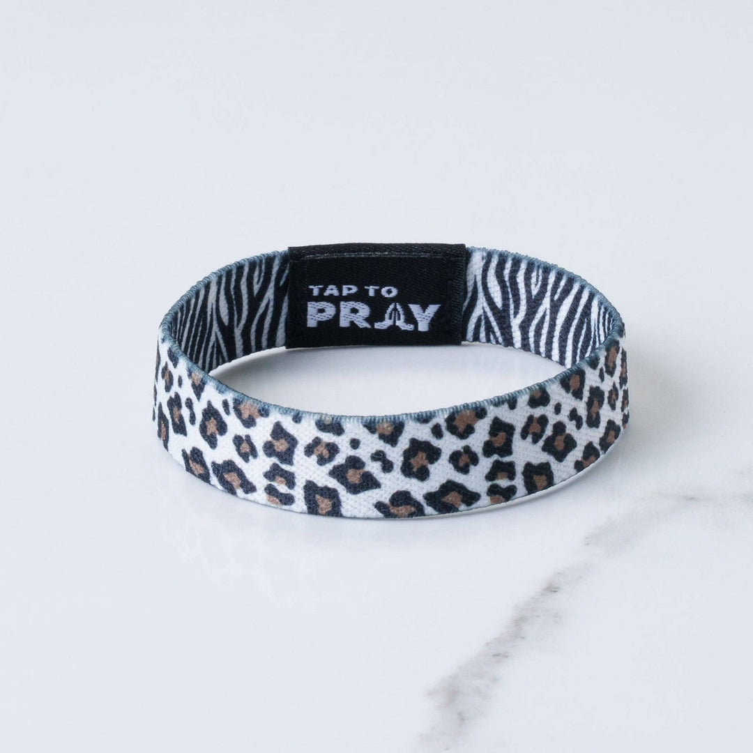 Tap To Pray® Wristband – Safari Zebra