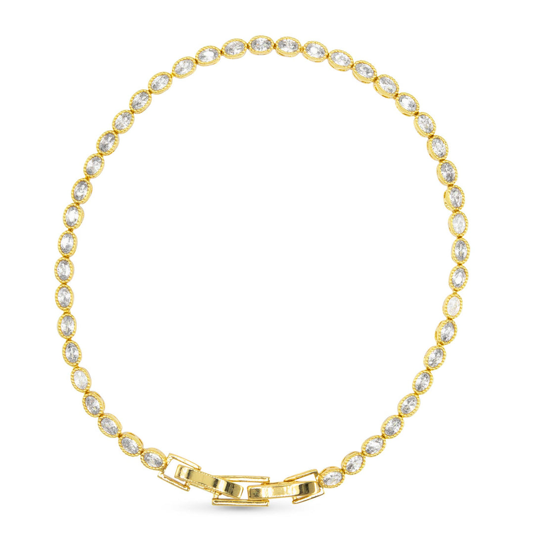Amanda Blu-Sparkling Oval CZ Tennis Bracelet