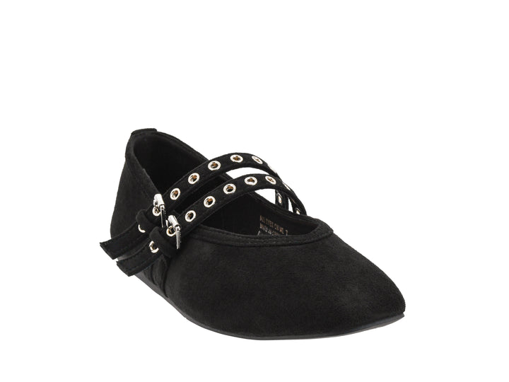 Corky's-ALL EYES ON ME Black Faux Suede