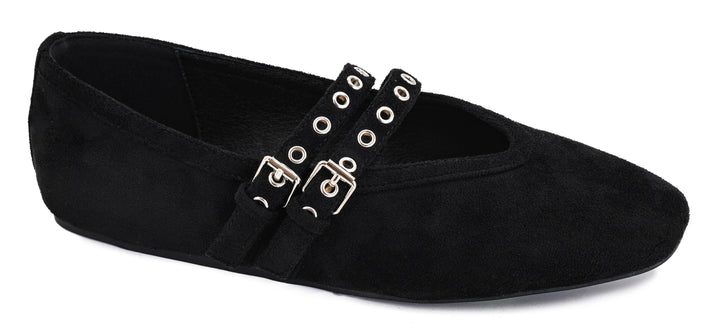 Corky's-ALL EYES ON ME Black Faux Suede