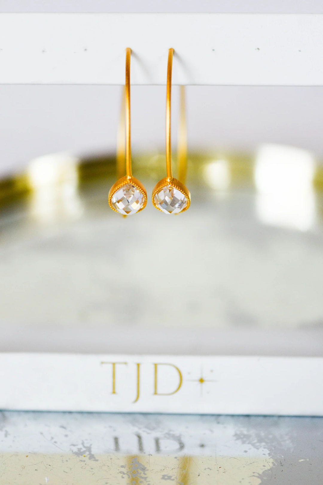 TJD Skylar Stone Hoops-CZ
