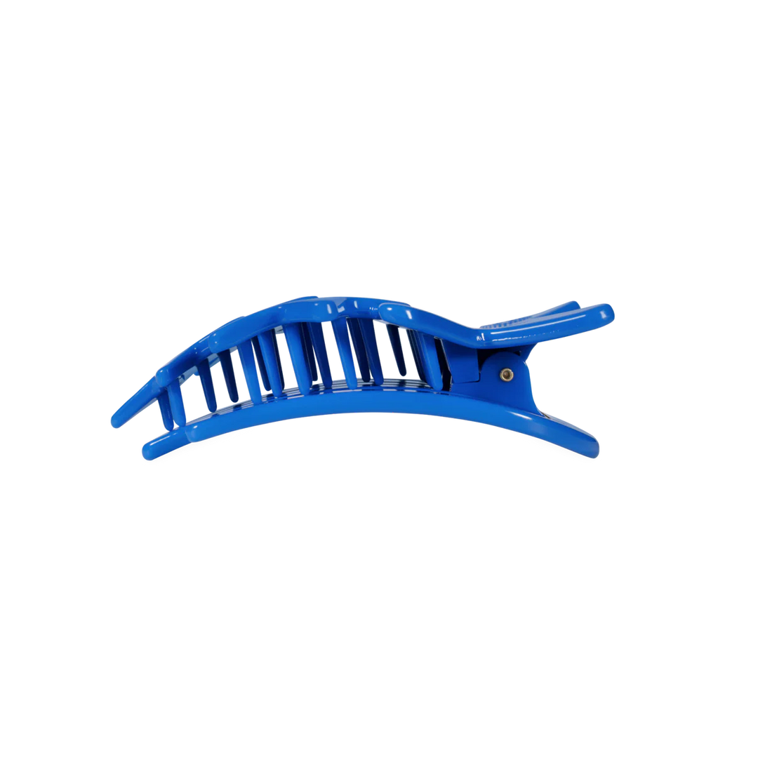 Teleties-Blue Shooting Star Medium Flat Hair Clip